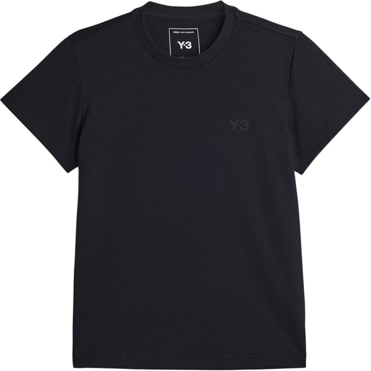 

Футболка Y 3 с коротким рукавом и вышитым логотипом Y-3, черный