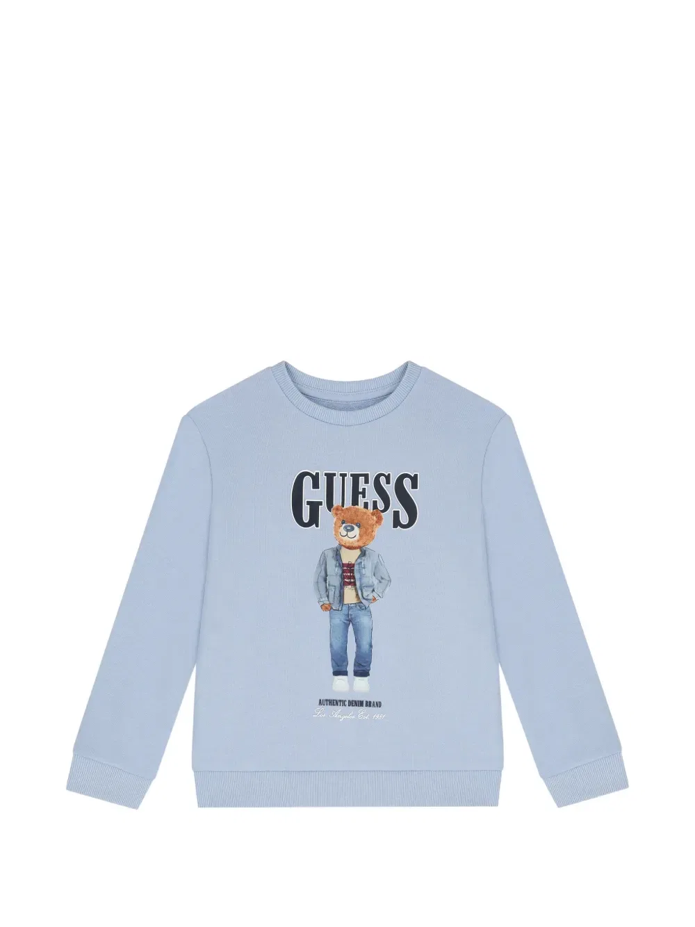 Толстовка с принтом плюшевого мишки Guess Kids, синий