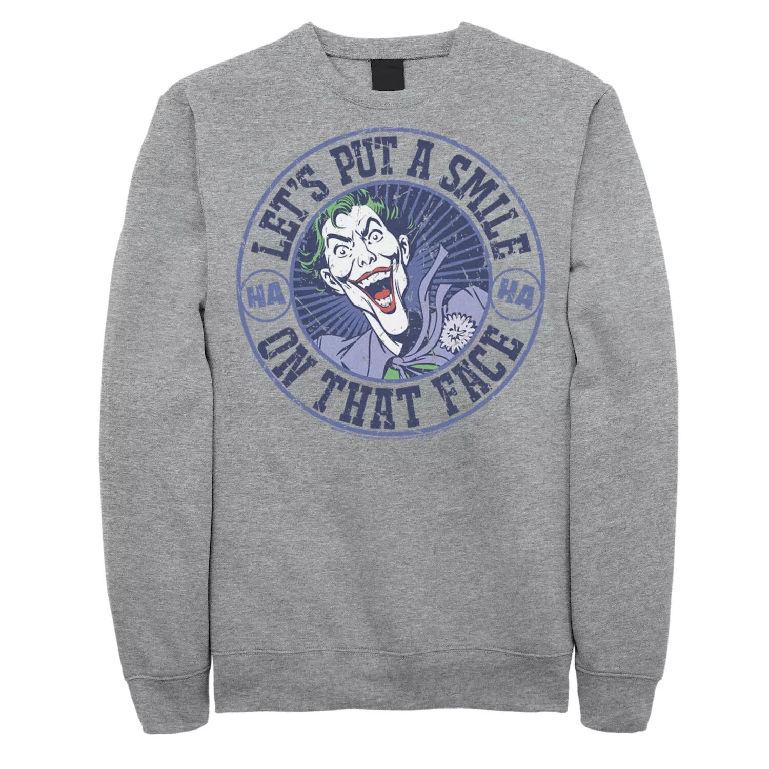 

Мужской свитшот The Joker Let's Put A Smile On That Face DC Comics