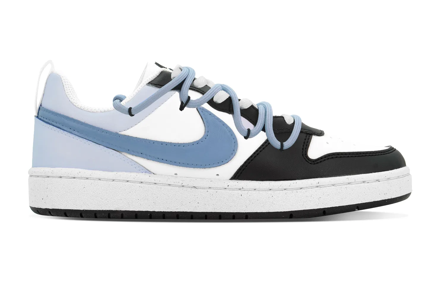 Кроссовки Court Borough Biubiu Maris Sal Dream Changer из кожи, нескользящие, износостойкие, низкие Nike, White Blue — фото 3