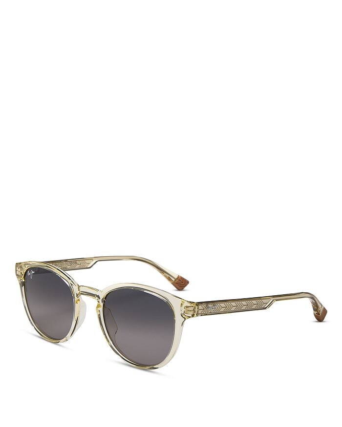 

Maui Jim Hiehie Круглые поляризационные солнцезащитные очки, 50 мм, желтый