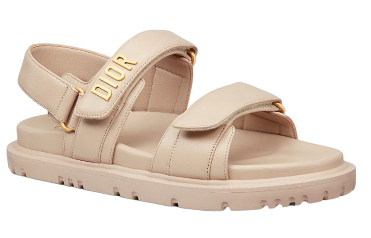 Сандалии (WMNS) DIORact Sandal Powder Beige Lambskin KCQ547LAB_S51U — фото 2