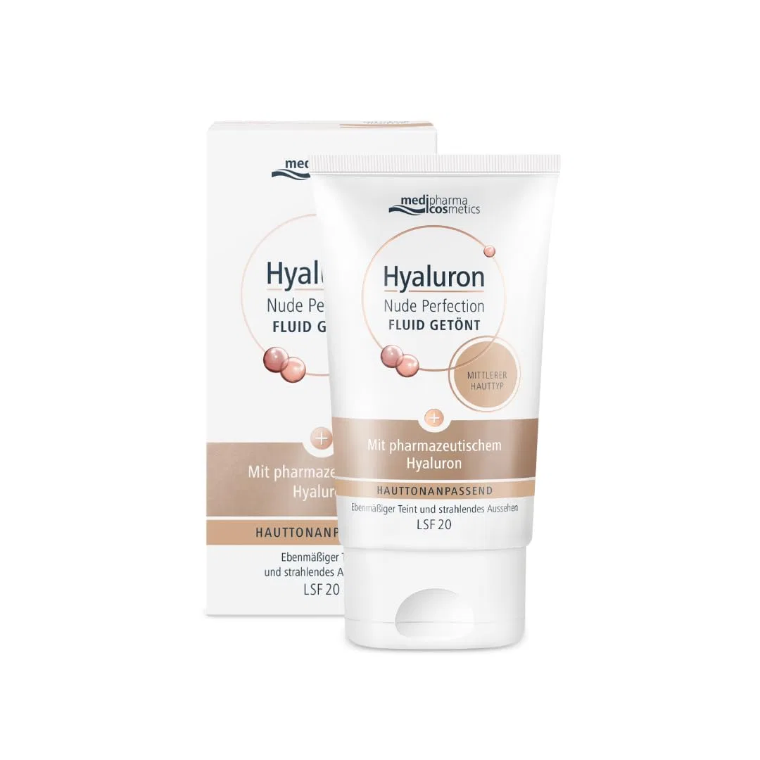 Флюид Medipharma Cosmetics — Дневной Hyaluronic Nude Perfection Medium с гиалуроном и витамином А SPF 20 от