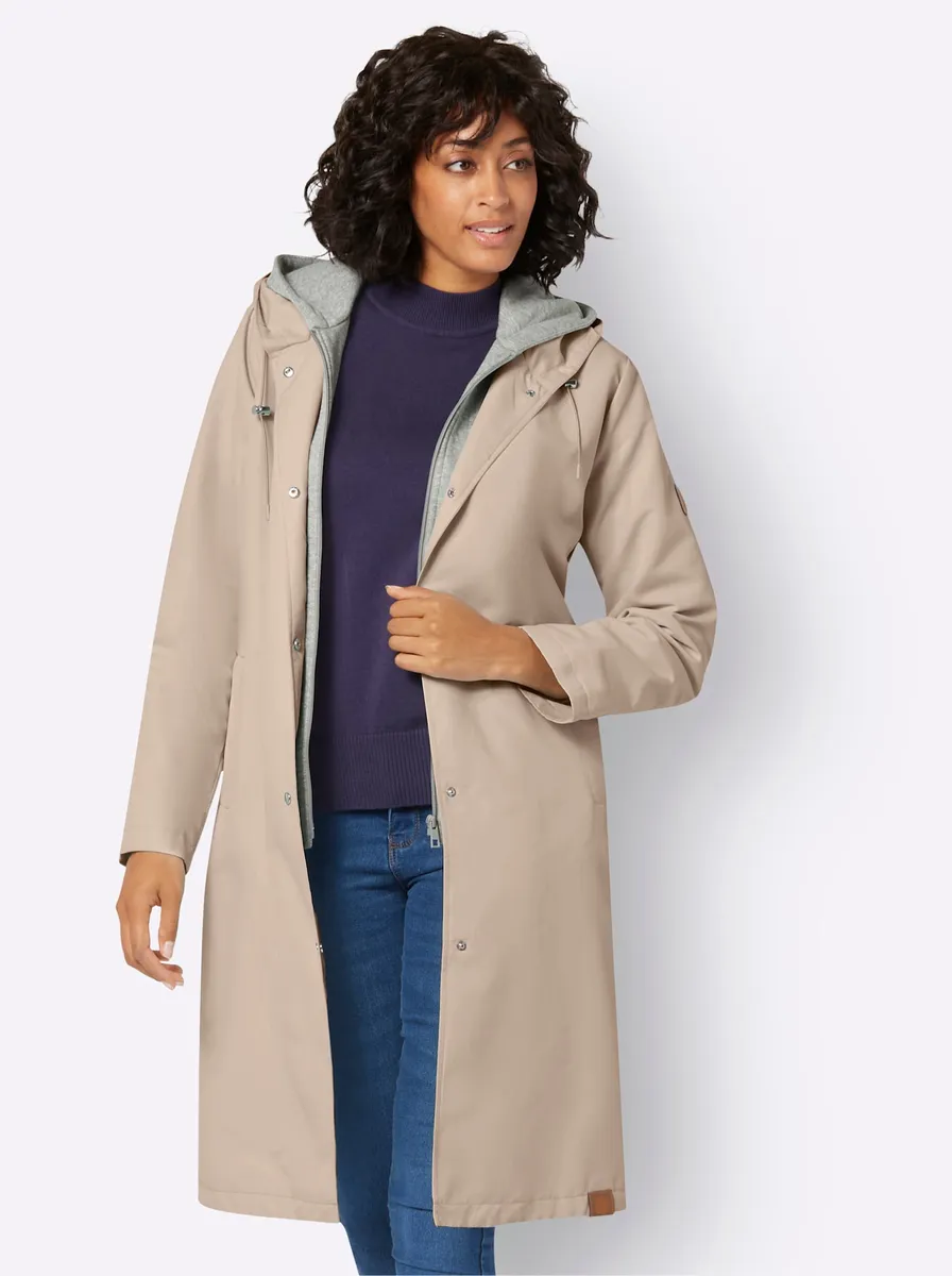 

Повседневный образ, функциональное пальто Casual Looks, цвет Sesam