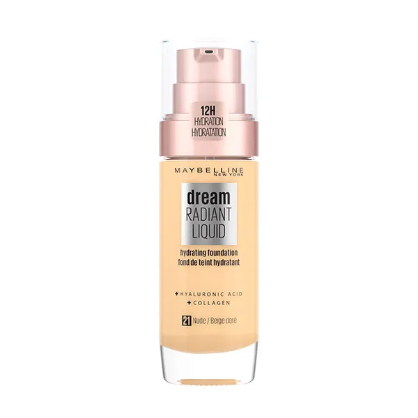 

Увлажняющая основа под макияж Dream Radiant Liquid Maybelline New York, цвет nude