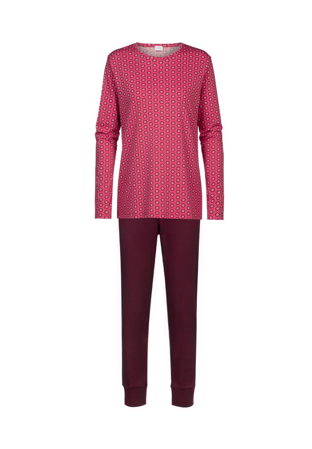 

Пижама с изображением народных цветов Mey, цвет french fuchsia