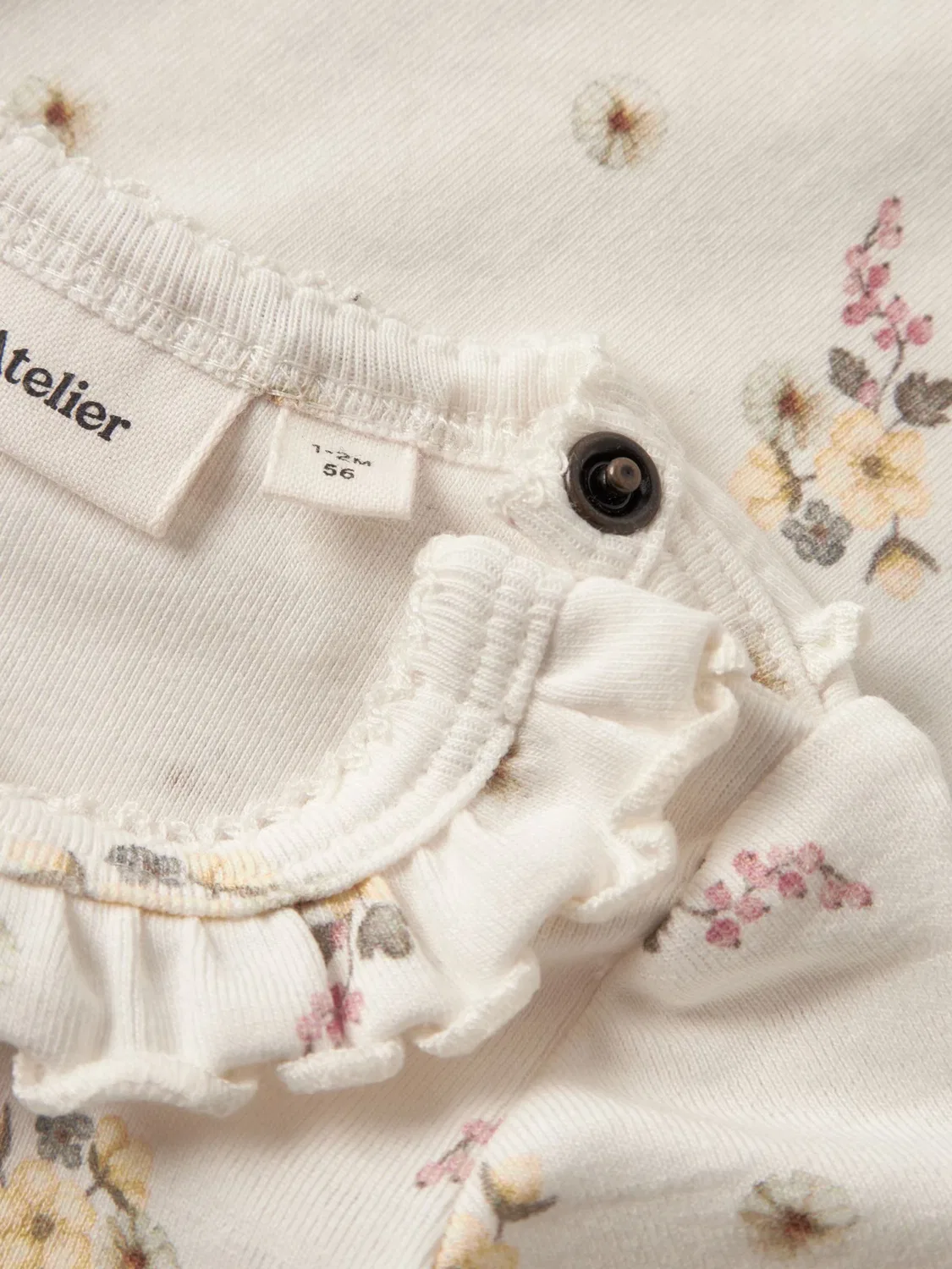 Комбинезон/Боди Lil'Atelier, Cream — фото 4