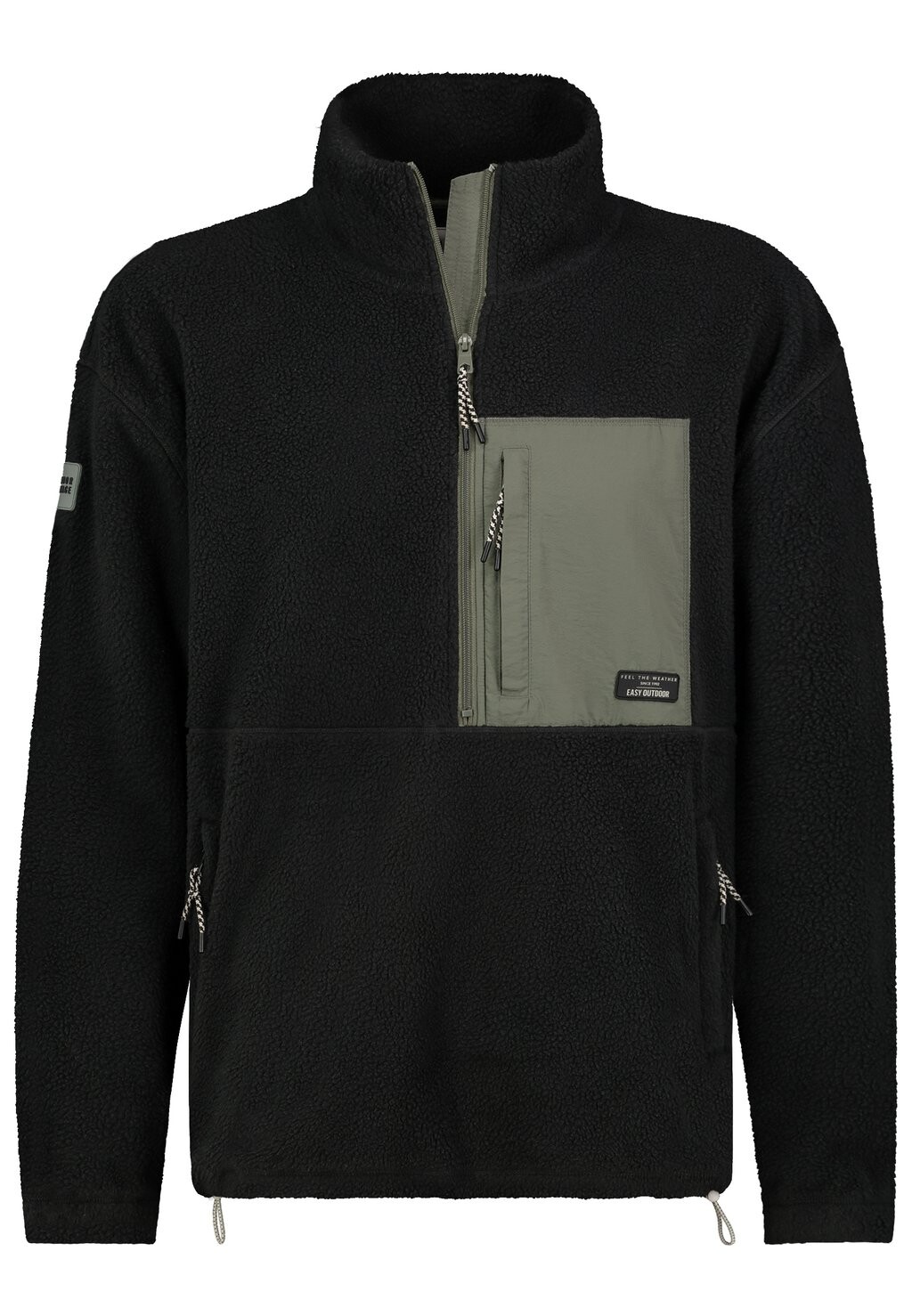

Флисовый джемпер HALFZIP Sublevel, черный