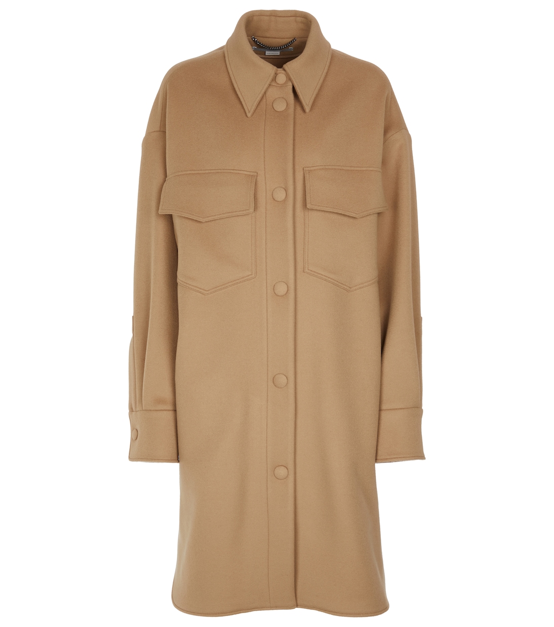 

Однобортное шерстяное пальто Kerry Stella McCartney, кэмел
