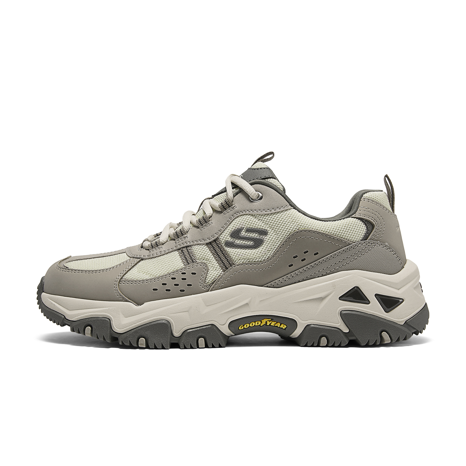 

Skechers D'LITES Хайкер Дышащие Низкие Туристические Кроссовки Мужские Натуральные, цвет Natural