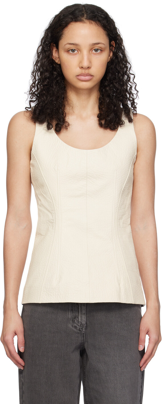 

Кожаная майка с круглым вырезом Off-White REMAIN Birger Christensen