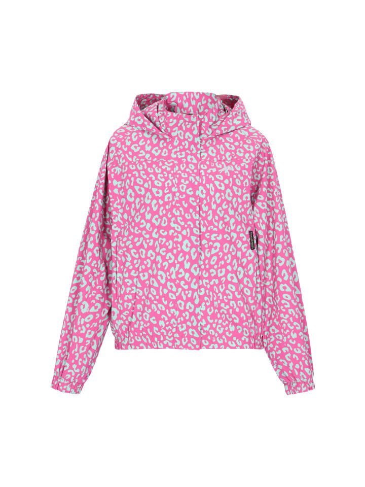 

Schmuddelwedda Женская куртка бирюзового цвета с леопардовым принтом