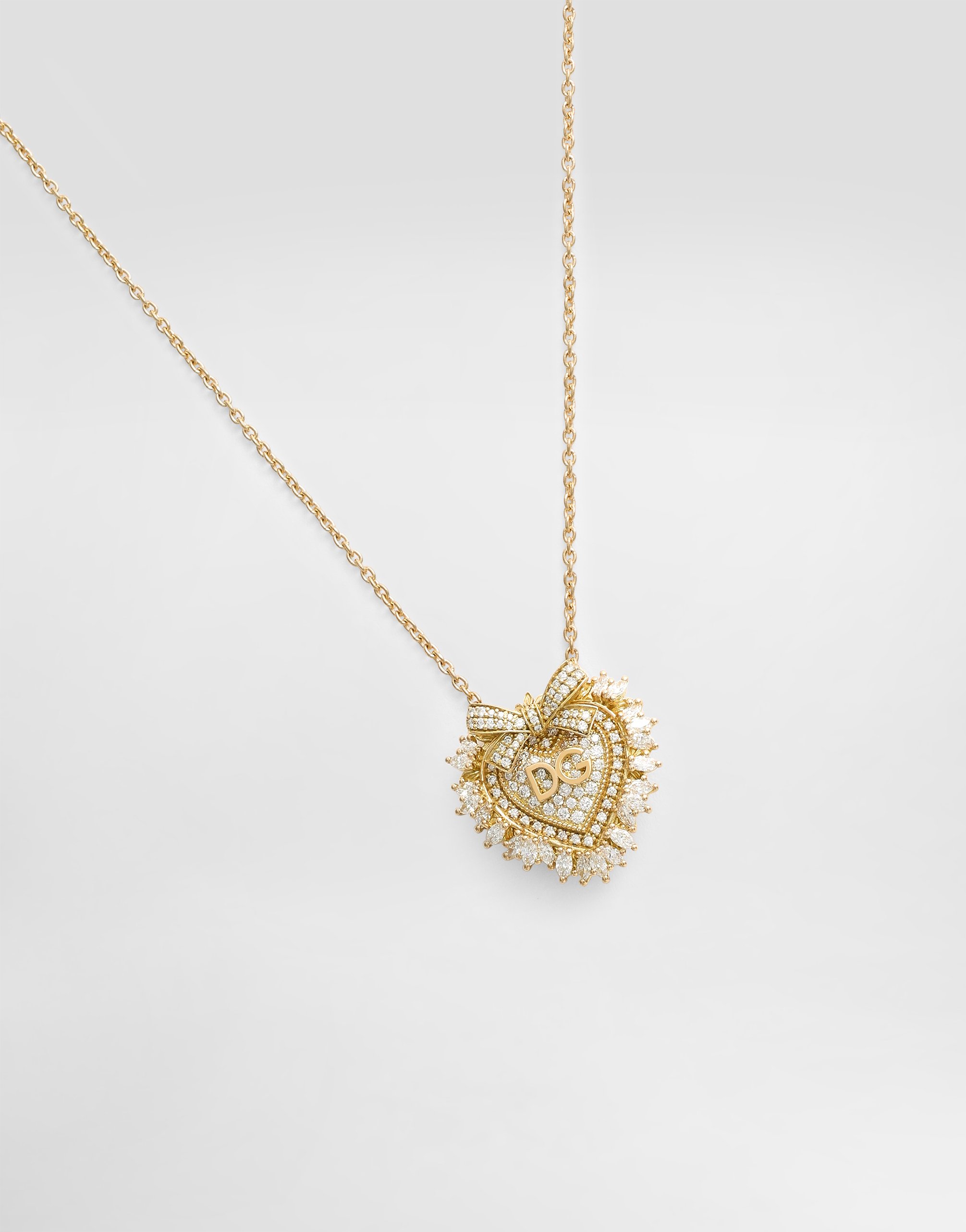 Колье devotion из желтого золота 750 пробы с бриллиантами Dolce & Gabbana, золото — фото 3