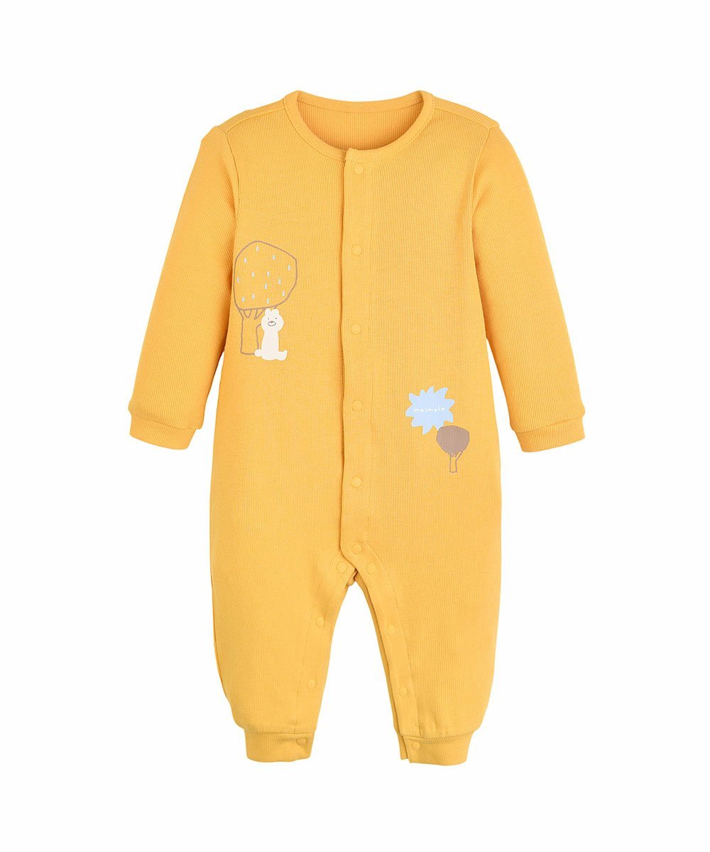 Комбинезон с длинными рукавами и шапка Bear Rib Moimoln, Yellow — фото 2