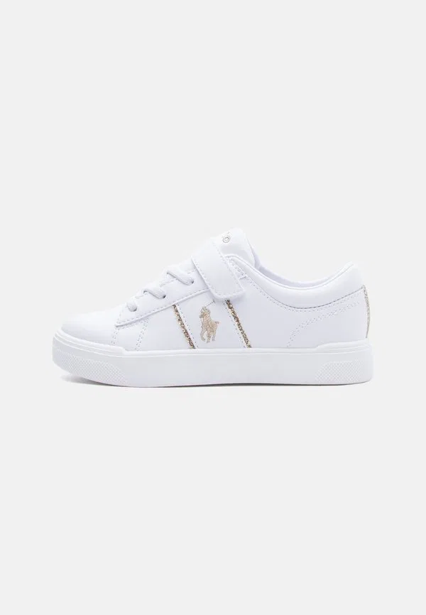 Кроссовки frazier ii, белые с золотистыми блестками Polo Ralph Lauren, White/Gold-Coloured Glitter