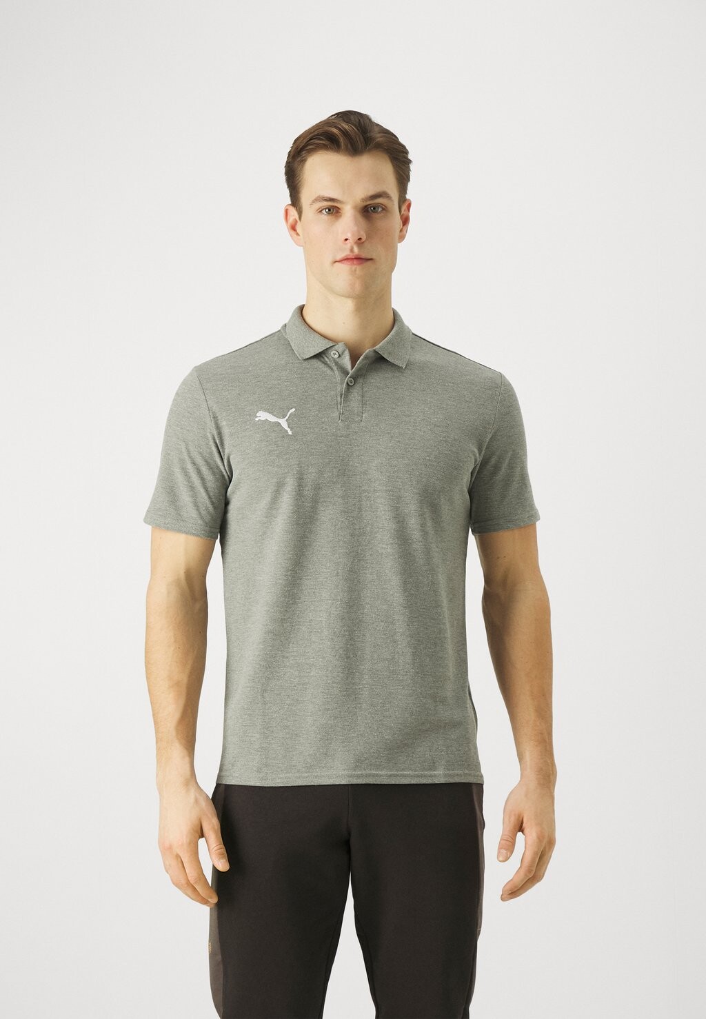 

Рубашка-поло Teamgoal Casuals Puma, цвет medium gray heather/white