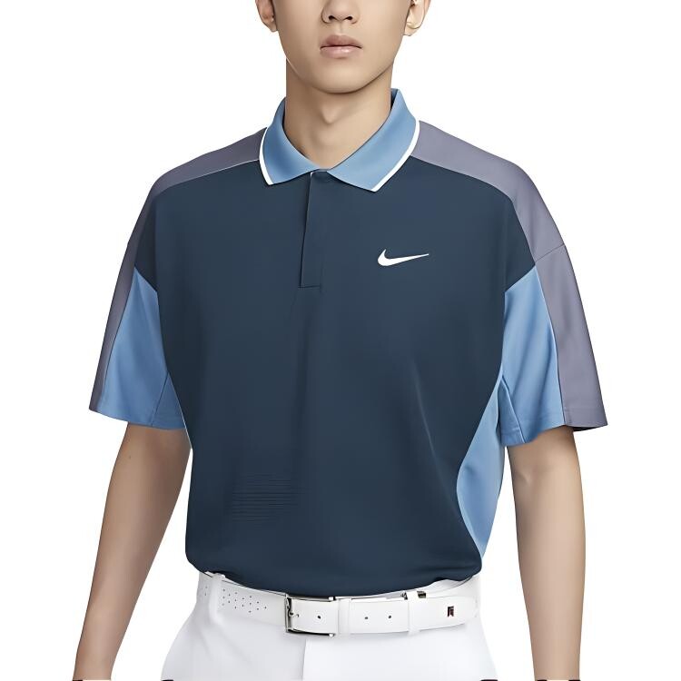 

Одежда для гольфа Мужская военная темно-синяя/светло-углеродистая/Эгейское море штормовой синий/белый Nike, темно-синий/светло-синий/белый