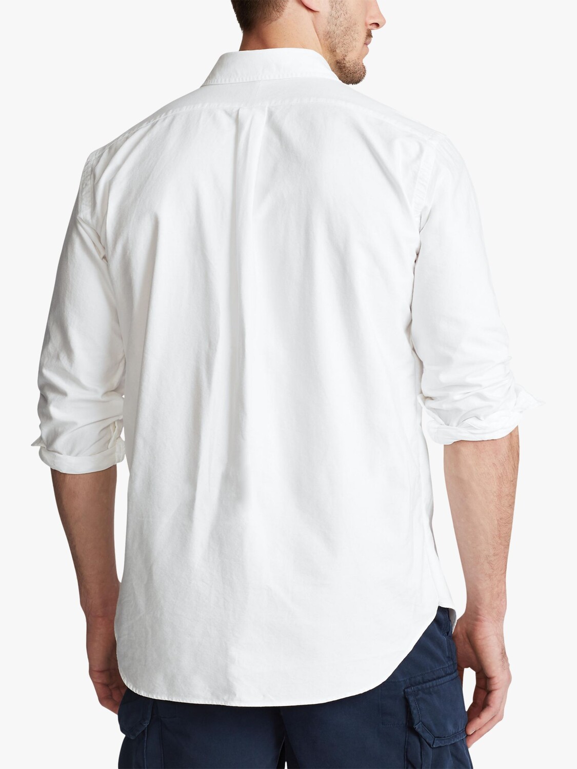 Рубашка с длинным рукавом Polo Ralph Lauren Big & Tall, белая — фото 2