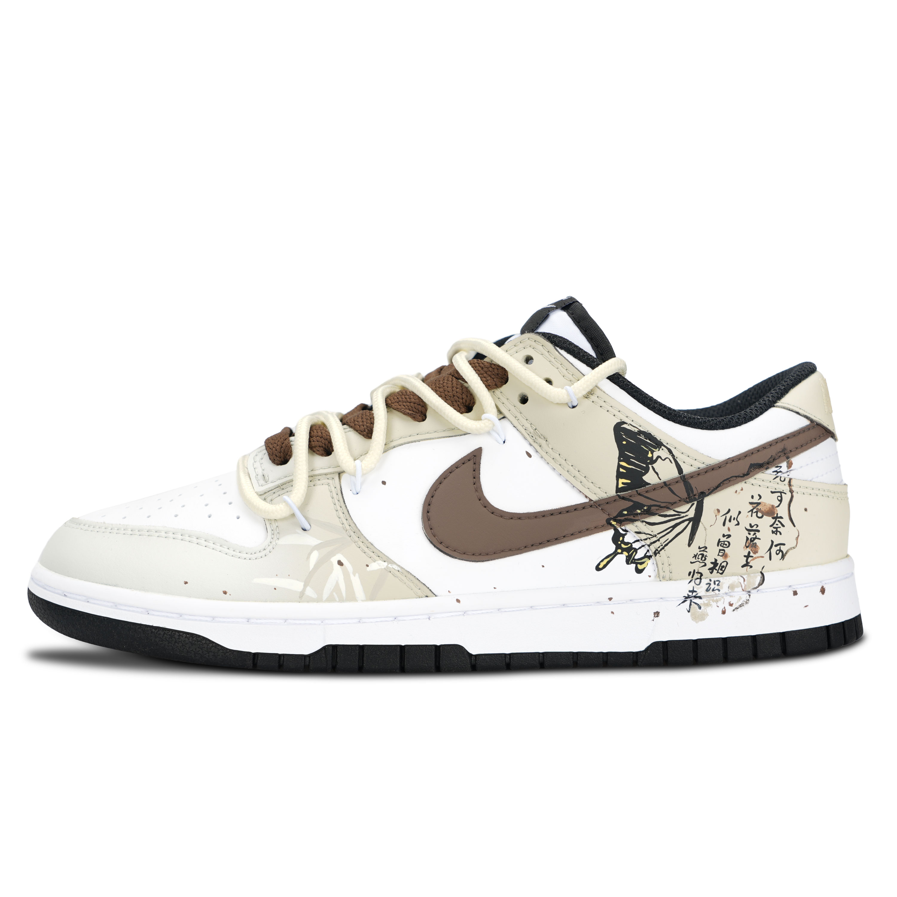 

Nike Dunk Black White, древние и элегантные устойчивые к истиранию и скольжению низкие кроссовки для скейтборда unisex khaki