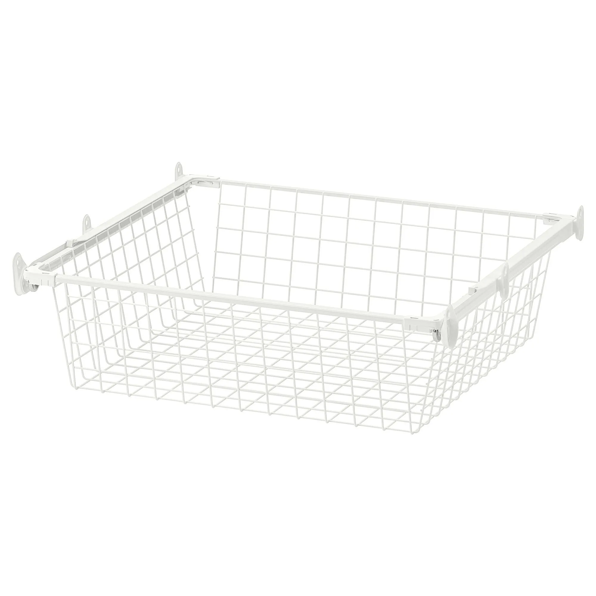 

Металлическая корзина с выдвижной направляющей, белая, 60x55 см, HJÄLPA IKEA