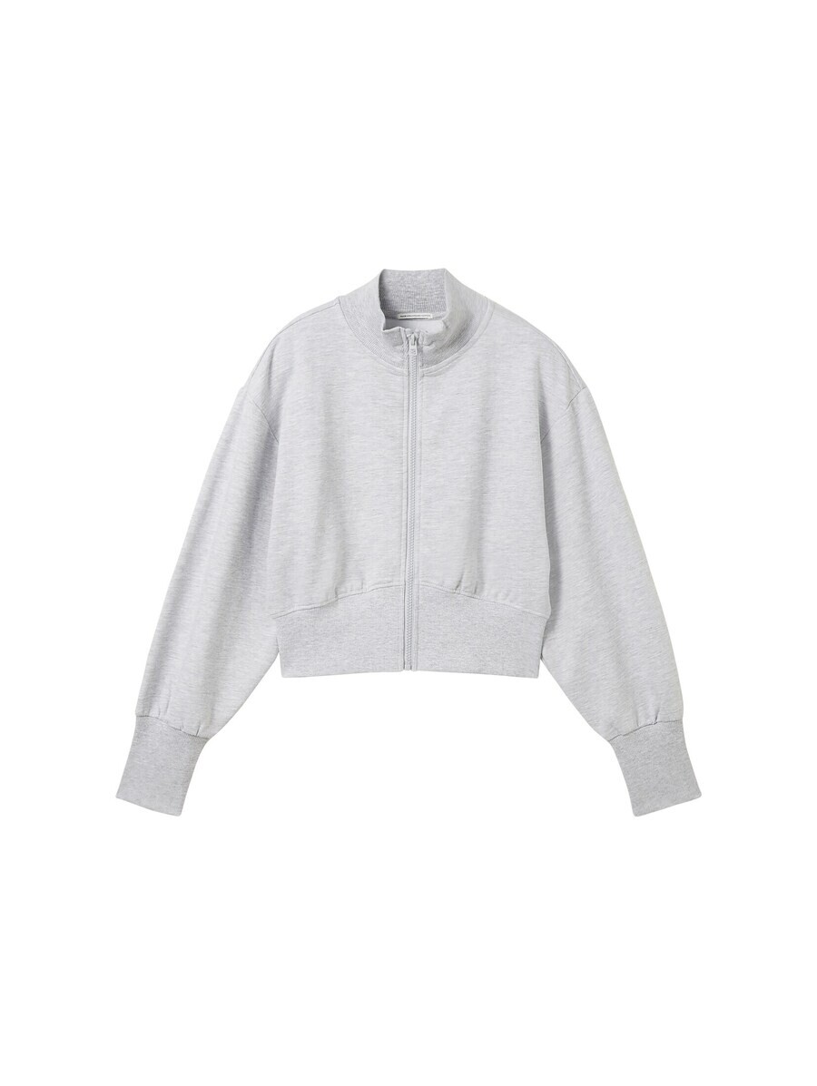 

Худи TOM TAILOR Zip-Up Hoodie, пятнистый серый