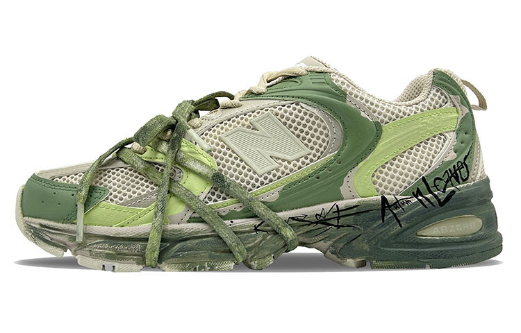 

Кроссовки New Balance NB 530 Low-Top, бежево-зеленый