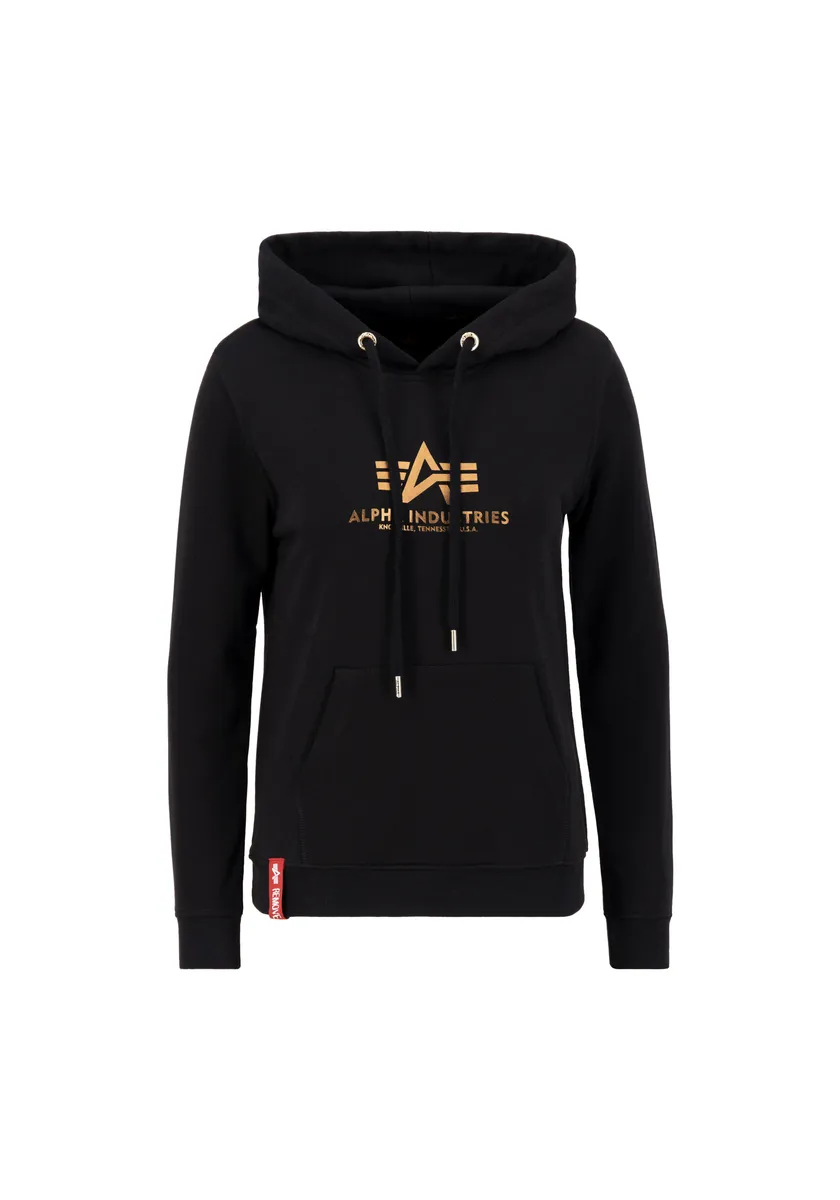 

Толстовка Alpha Industries "Женщины Alpha Industries - Толстовки New Basic Hoody Wmn с принтом из фольги ", черный