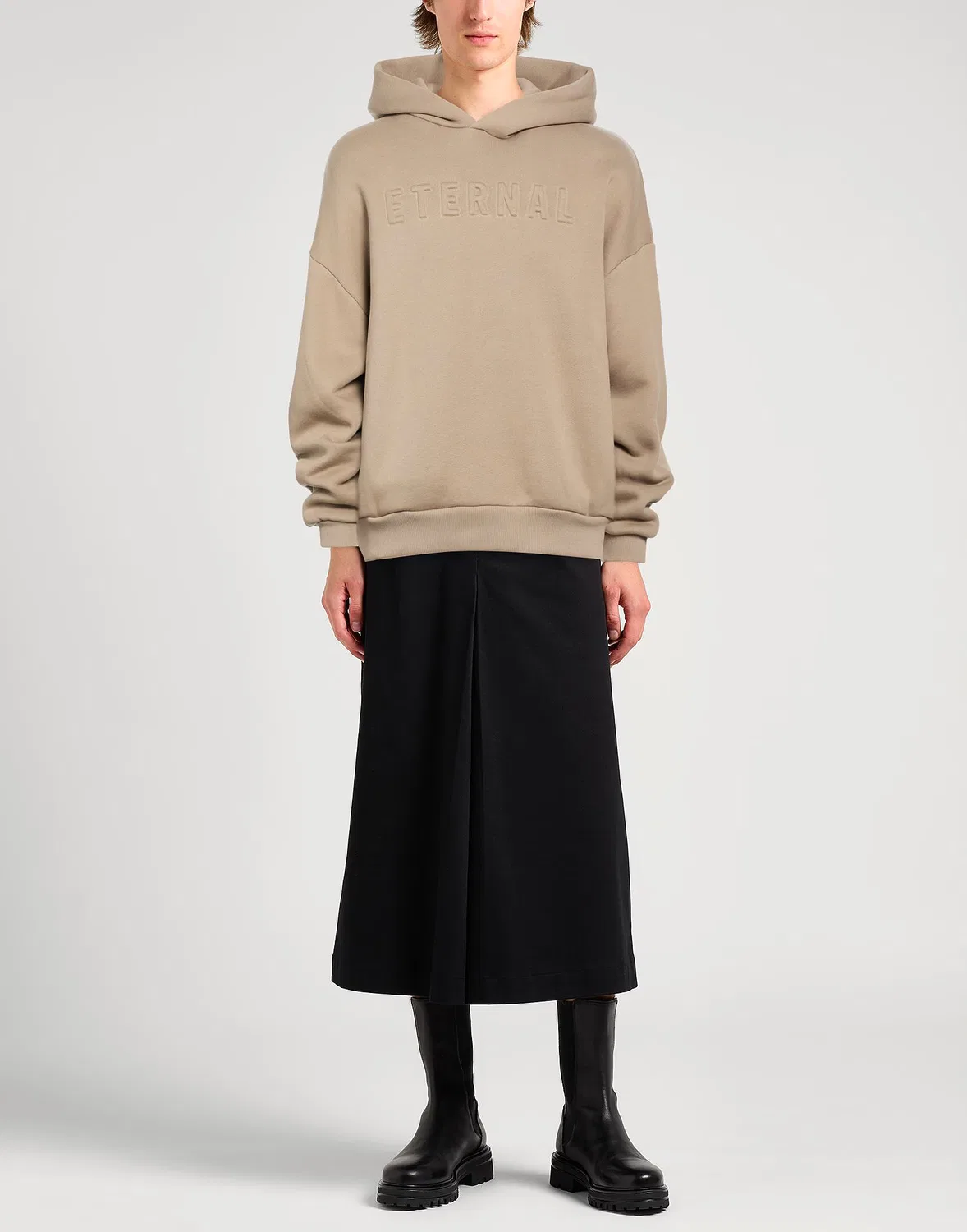 Свитшот флисовый FEAR OF GOD светло-коричневый — фото 2