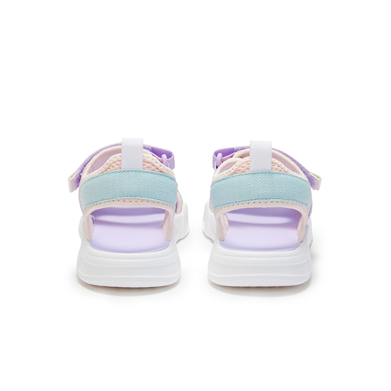 XTEP Сандалии Slip Resistant, Abrasion Resistant, Breathable Low top Sandal Pure Snow Mist Green Peony Purple Kids' — фото 4