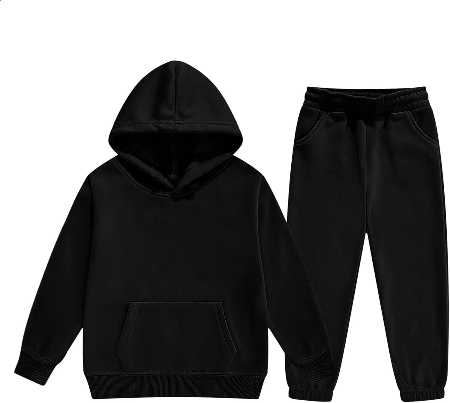 Детский спортивный костюм из флиса Generic, 2 предмета, Black