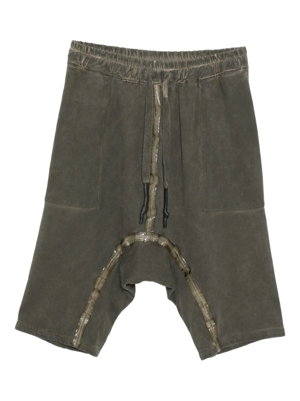 

Шорты с низким шаговым швом и эластичным поясом 69 BY ISAAC SELLAM, зеленый