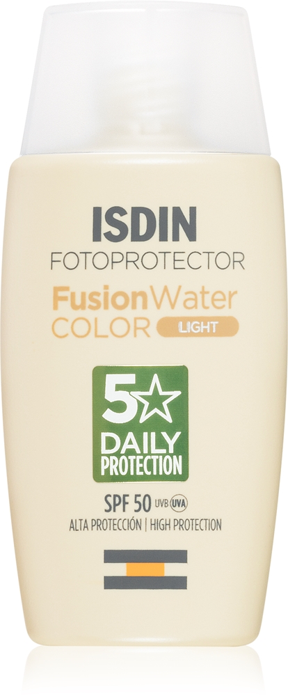 

Флюид для лица Fusion Water с защитой от солнца SPF 50 Isdin, atspalvis light 50 мл