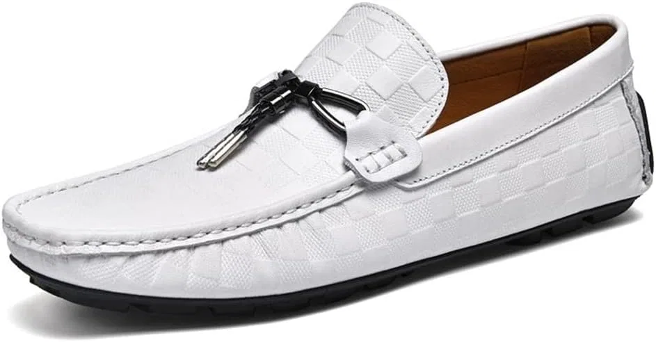 Мокасины мужские JIADELI Loafers, белые — фото 4