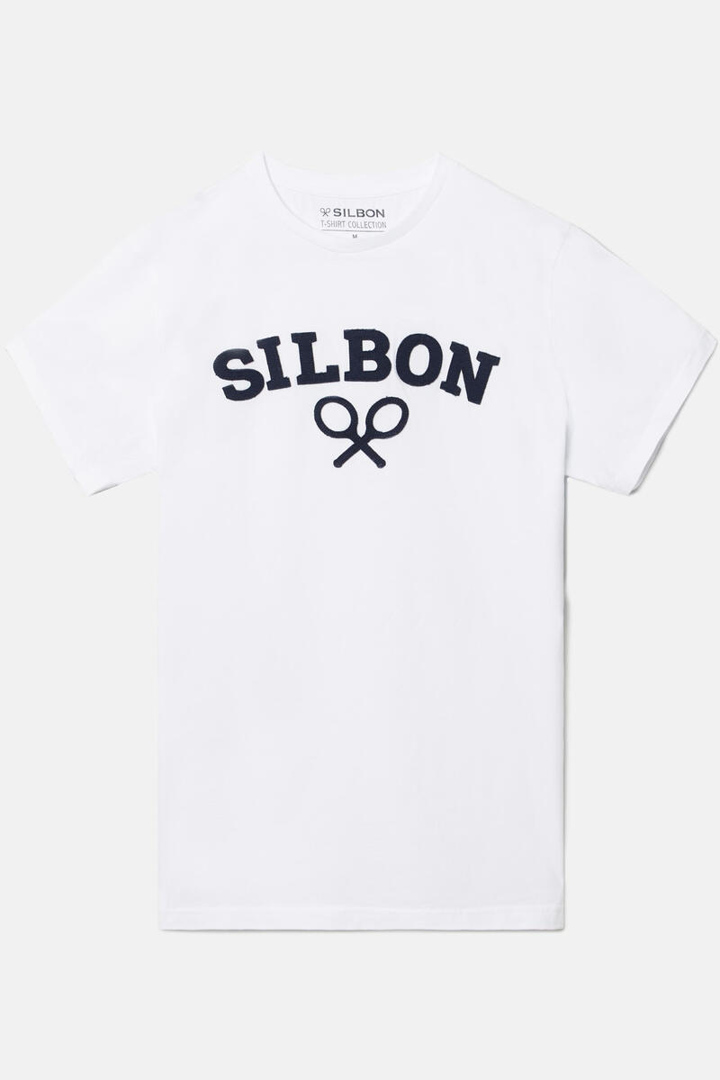 

Футболка с ракеткой Silbon Silbon, белый