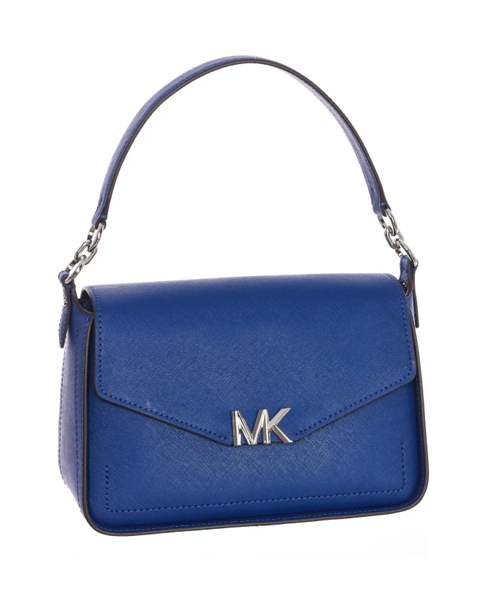 

Кожаная сумка через плечо с клапаном Michael Kors, синий