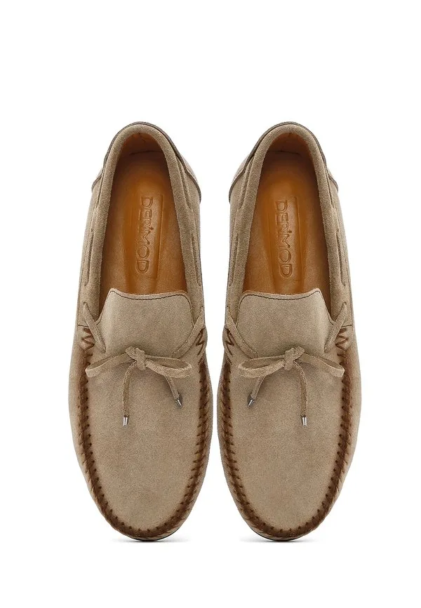 Повседневные лодочные туфли Derimod, Beige — фото 3