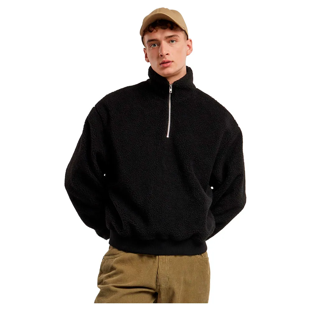

Свитер Urban Classics Oversized Teddy half zip, черный
