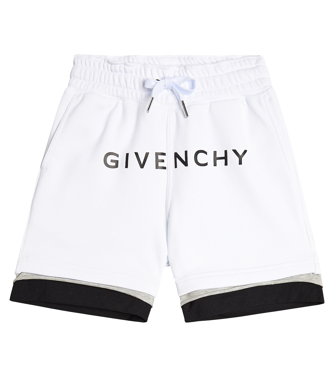 

Шорты из хлопковой смеси Givenchy Kids, White Grey