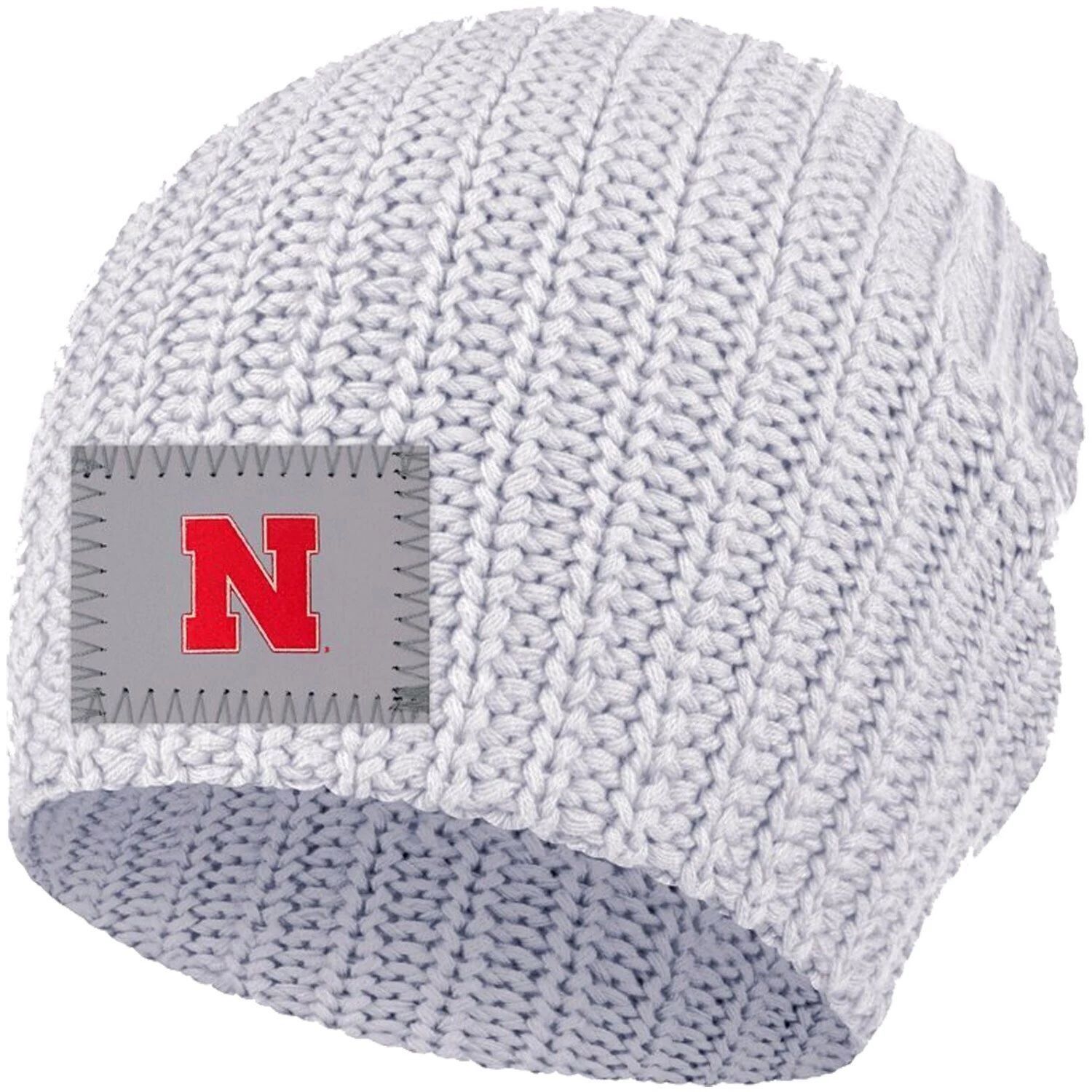 

Женская серая вязаная шапка Love Your Melon Nebraska Huskers