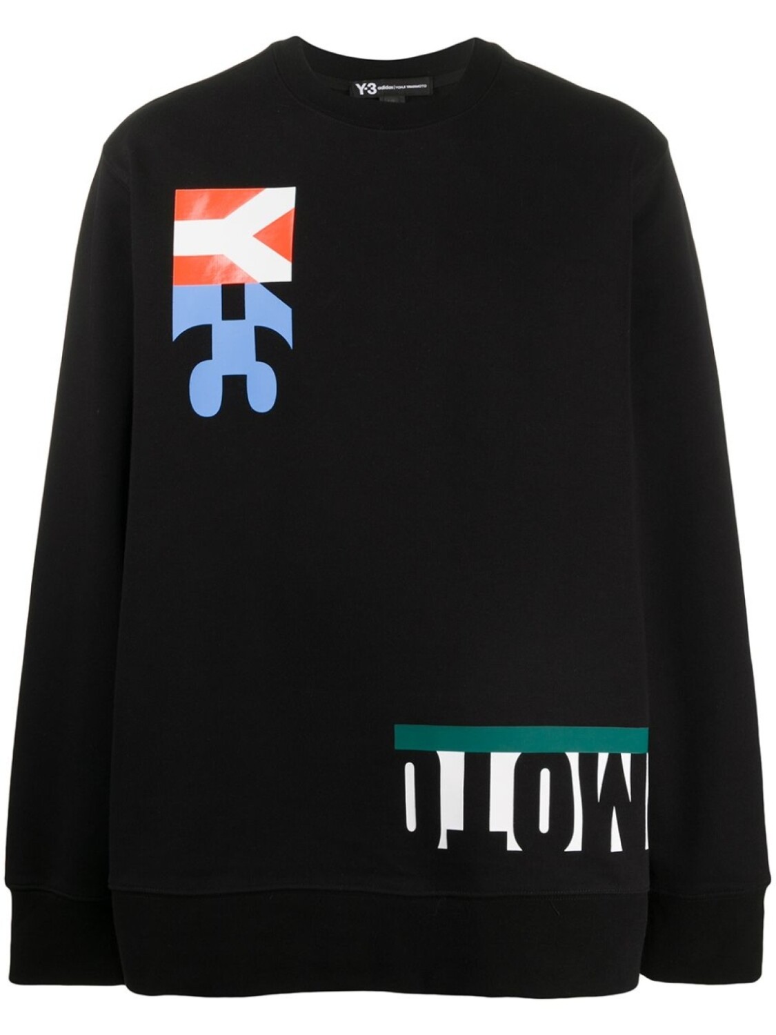 

Y-3 толстовка M-cut с графичным принтом, черный