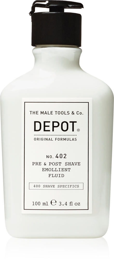 

400 Особые условия бритья № 402 Смягчающий жидкий бальзам до и после бритья Depot, 100 мл