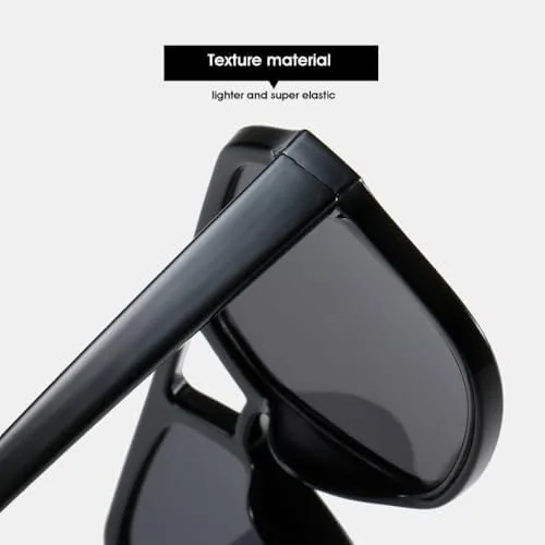 

Новые винтажные женские солнцезащитные очки 2025 года, модные, с двойным оправой, яркие цвета, зеркальные, черные и розовые, один размер SAGESWA, One Color