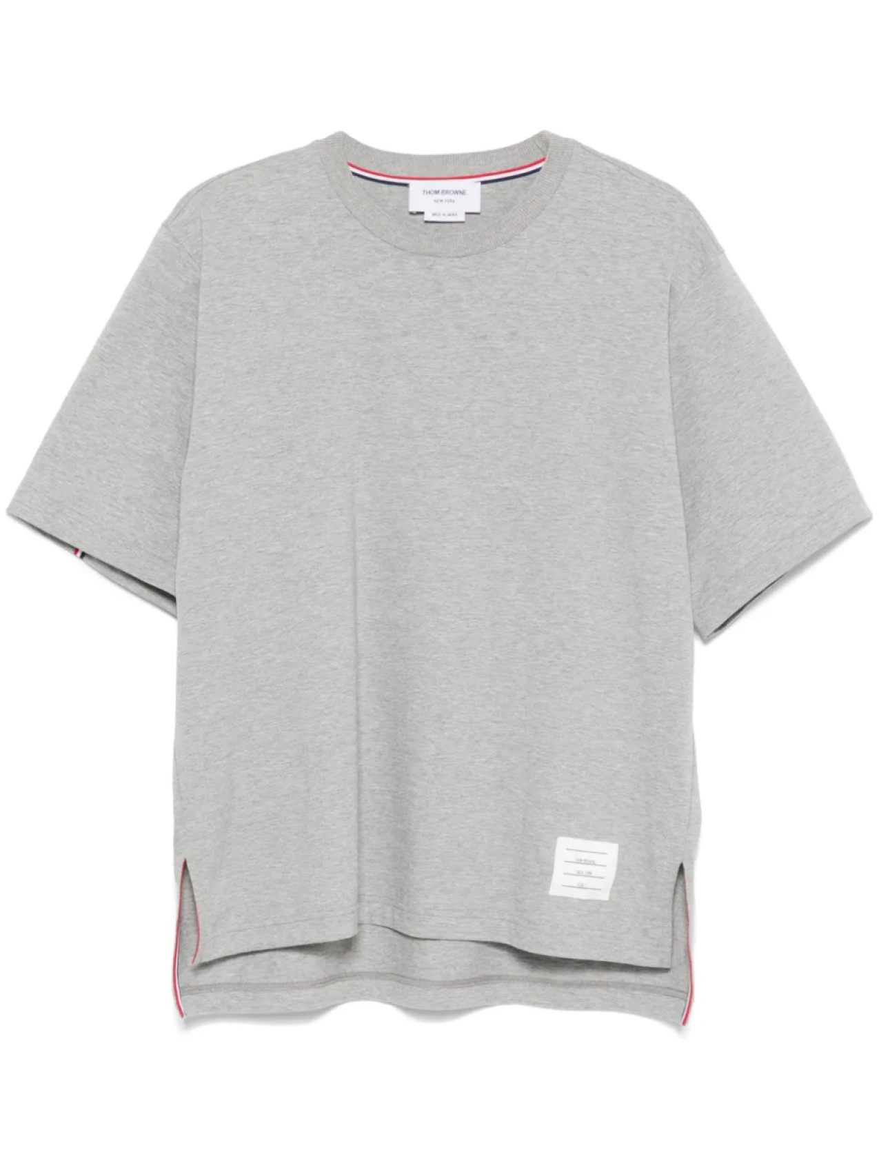 

Thom Browne футболка с полосками RWB, серый