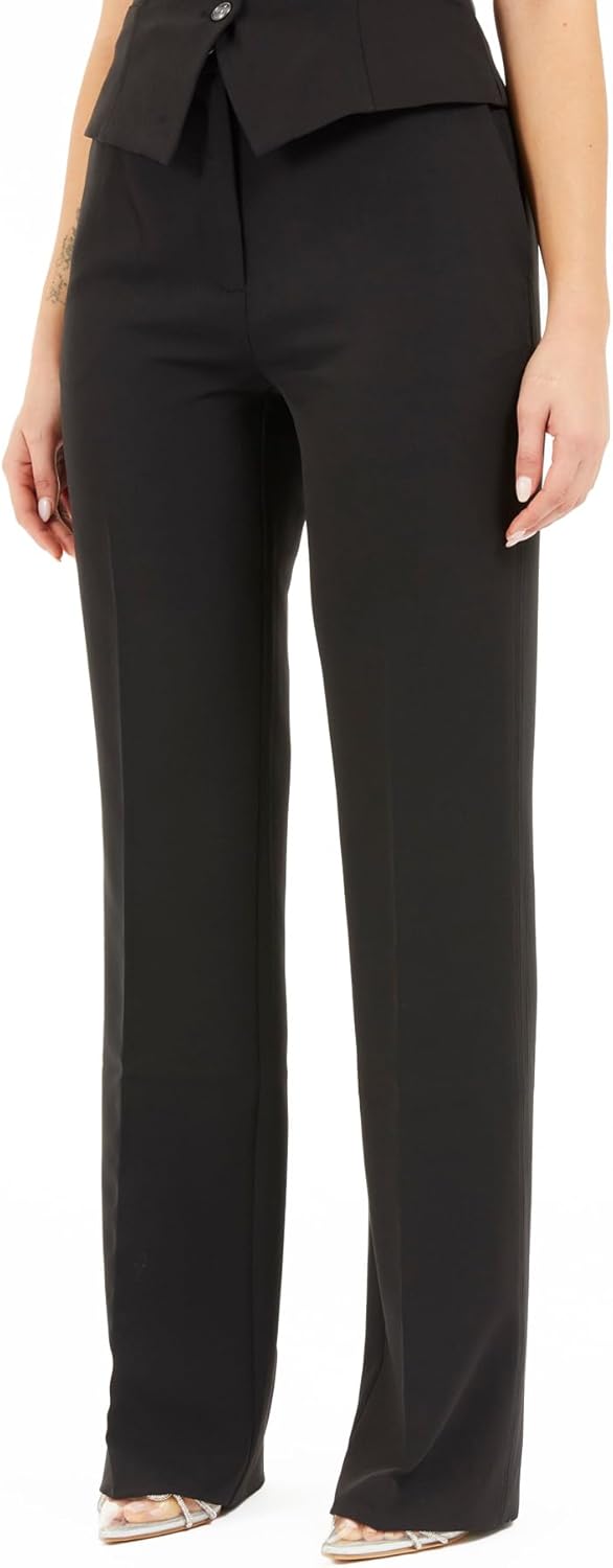 

GUESS Женские новые брюки Carla Crepe, Jet Black