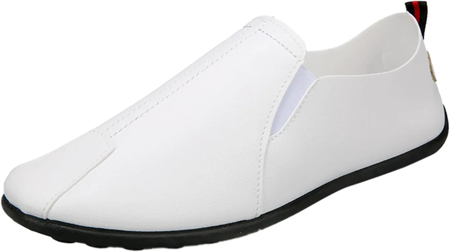 

Мужские слипоны-лоферы, повседневная обувь, повседневные пенни-лоферы для вождения, удобные кожаные лоферы с прострочкой, слипоны-ботинки для мужчин Generic, белый