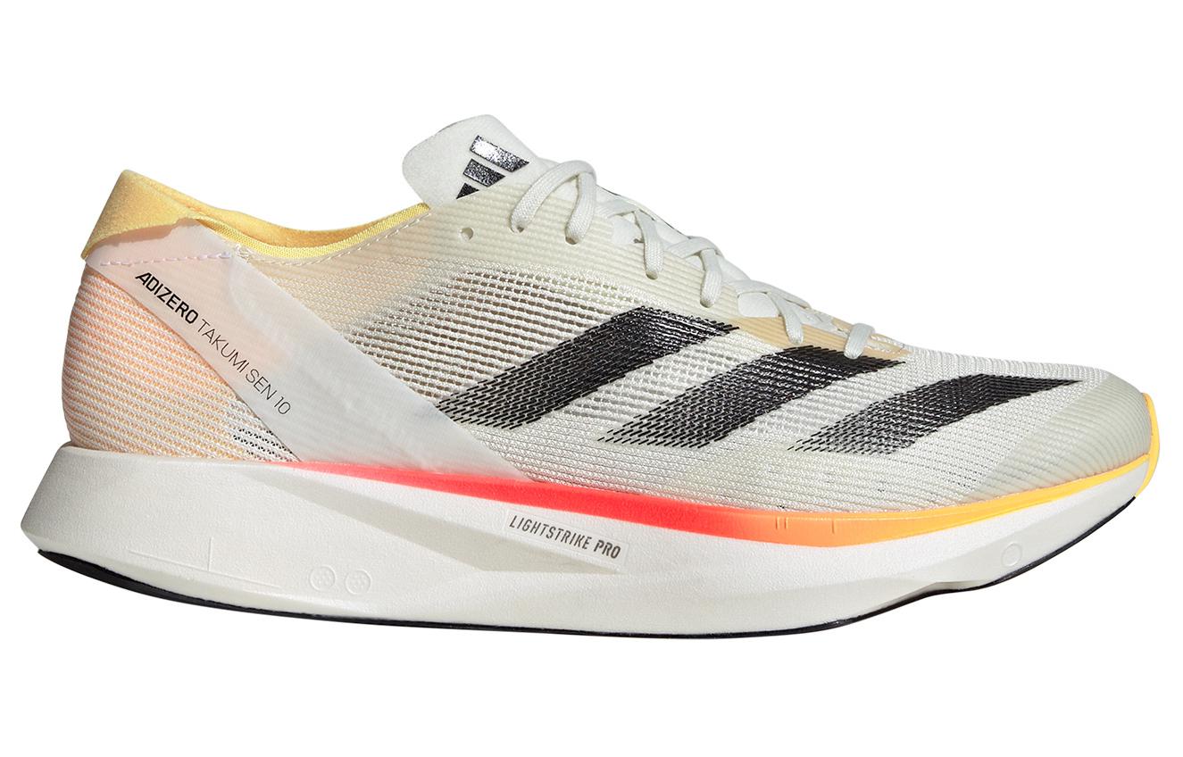 Adizero Takumi Sen 10 Ivory Core Black Off White Adidas, Белый Черный — фото 2