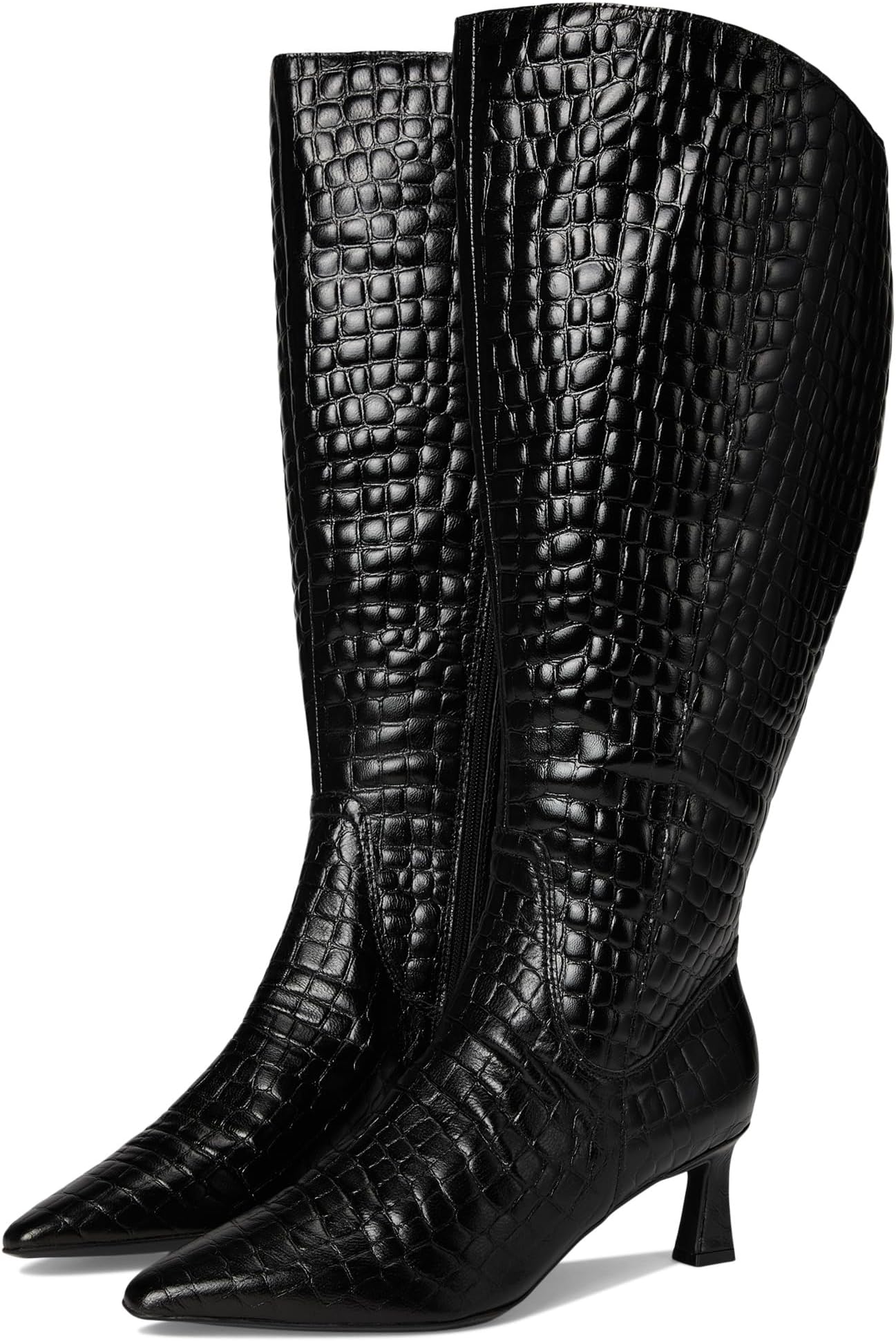 Ботинки Naturalizer Deesha- Extra Wide Calf Boot, Black Leather