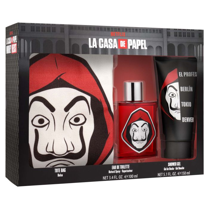 

Туалетная вода унисекс Estuche La Casa de Papel EDT Netflix, EDT 100ML + Gel de Ducha 150ML + Tote Bag