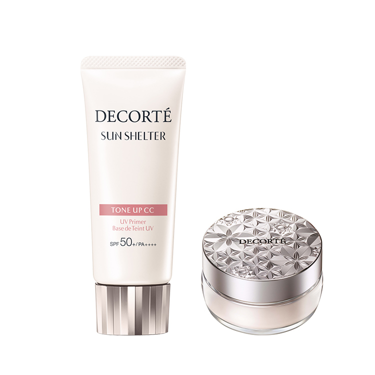 DECORTE Daike silky powder multi brightening лосьон улучшенный набор макияжа для коррекции тона кожи — фото 2