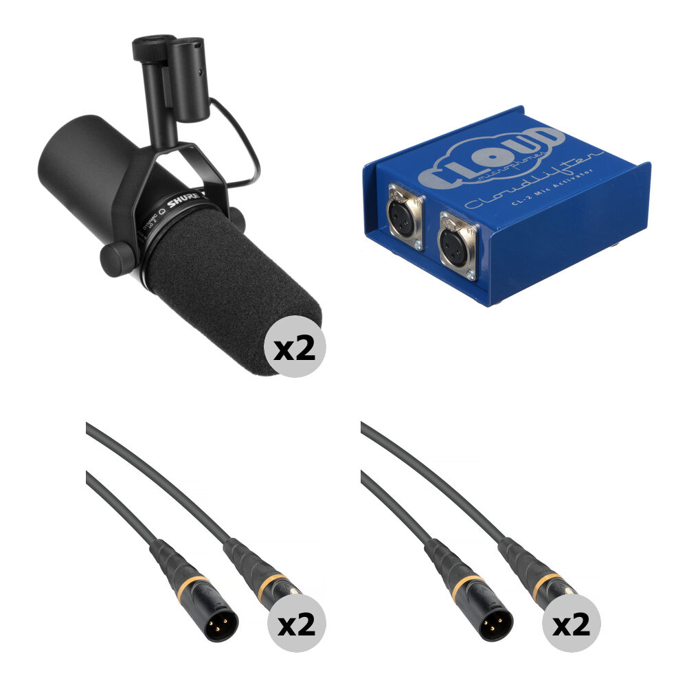 

Динамический микрофон Shure SM7B Vocal Microphone Kit with Cloudlifter and Cables